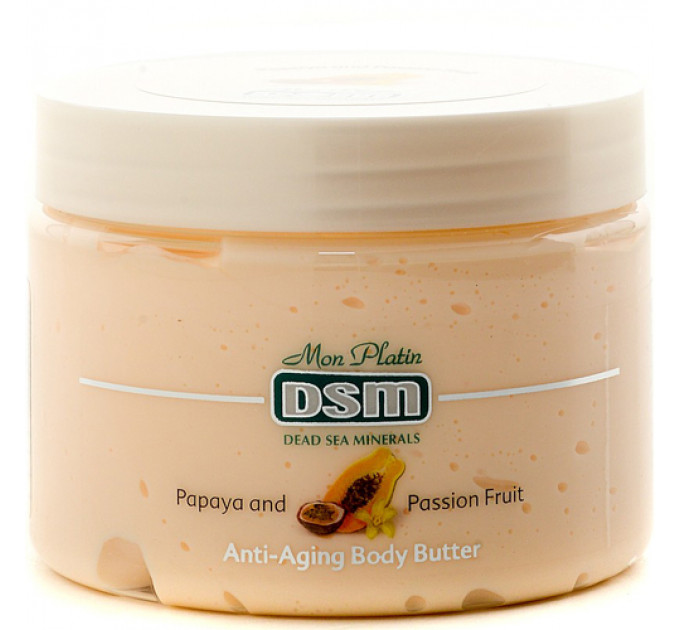 Крем для тела предотвращающий старение кожи с пассифлорой и папайей Mon Platin DSM Anti-aging Body Butter Papaya and Passion Fruit